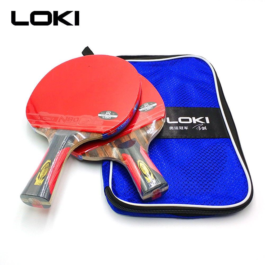 Loki 6 Star Professional Table Tennis Racket Ebony Carbon Blade