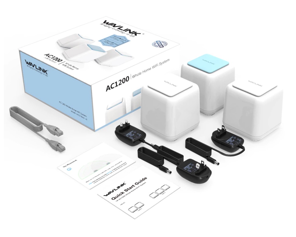 HALO Base – AC1200 Dual-band Whole Home WiFi Mesh System with Touchlink