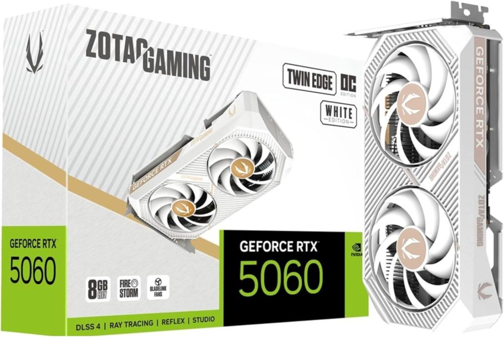 ZOTAC GeForce RTX 5060 Twin Edge OC White Edition Graphics Card